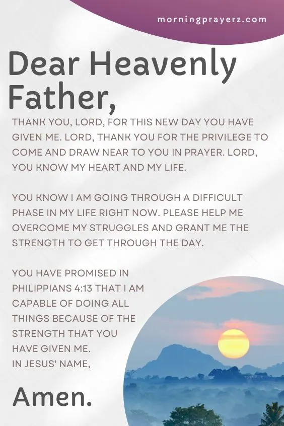 Dear Heavenly Father,  Thank you, Lord, for this new day you have given me. Lord, thank you for the privilege to come and draw <a href=