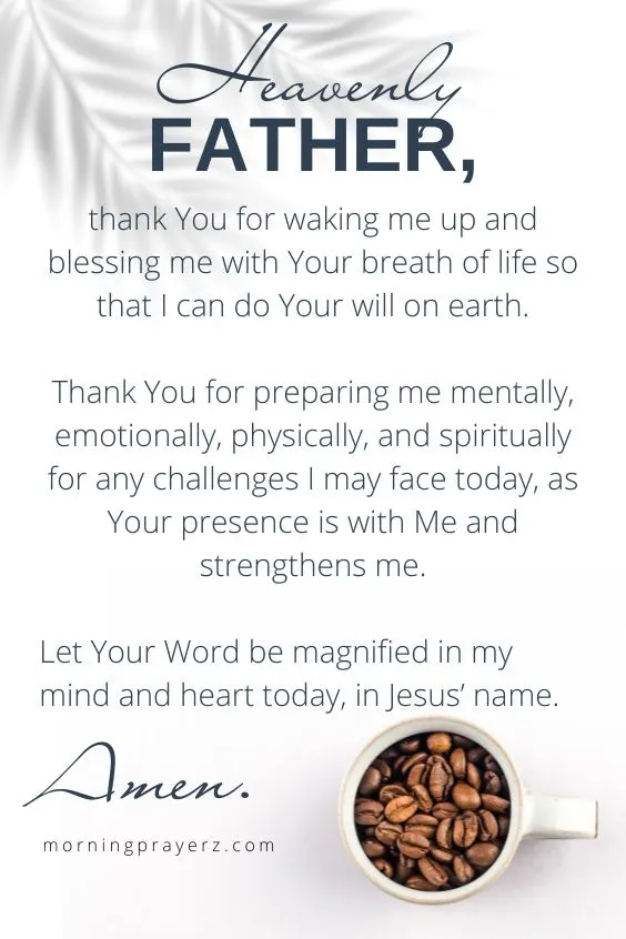 Morning Prayer for Strength