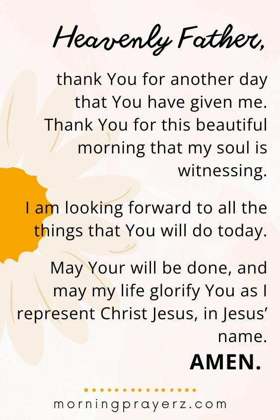 Heavenly Father, thank You for another day that You have given me. <a href=