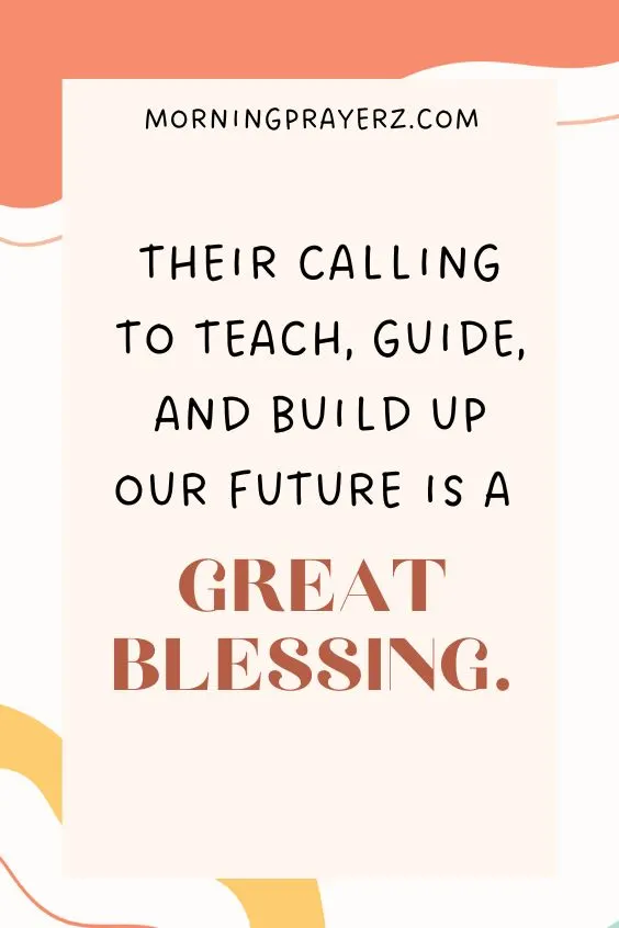 Morning Prayer for Gratitude for Teachers