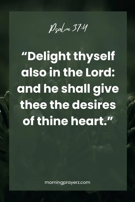 &ldquo;Delight thyself also in the Lord: and he shall give thee the desires of thine heart.&rdquo;