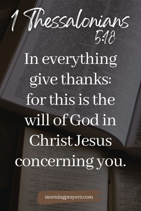 Morning Prayer for Gratitude in the Bible