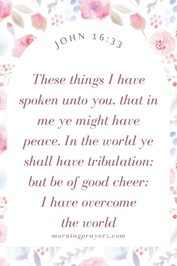 Morning Prayer For Comfort And Peace