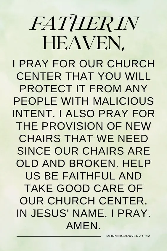 Morning Prayer For The Church Service Center
