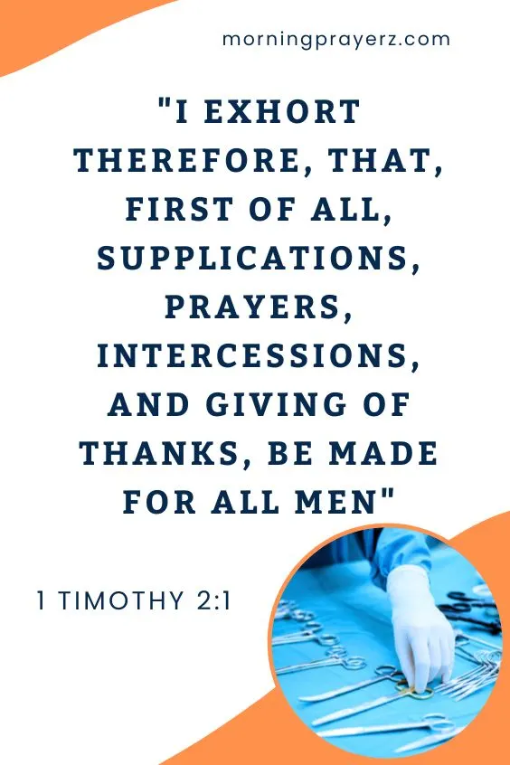 Morning Prayer for Comfort Before Surgery
