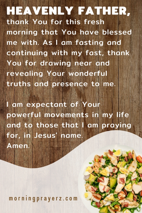 Morning Prayer for Gratitude during Fasting