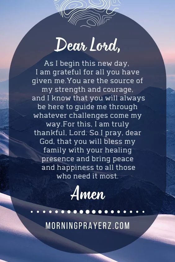 Morning Prayer for Restoration