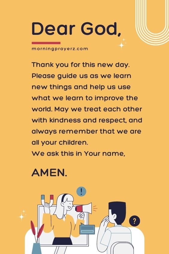 Morning Prayers for Class