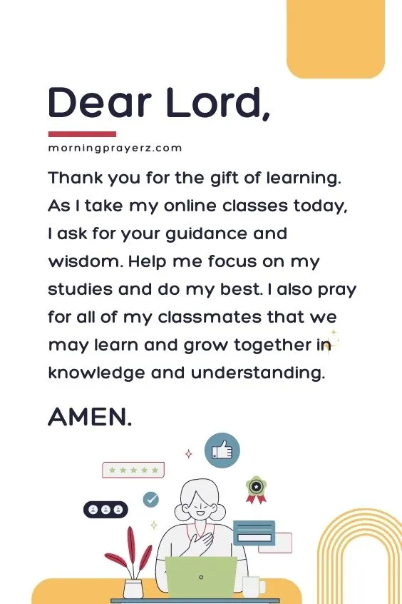 Morning Prayers for Class