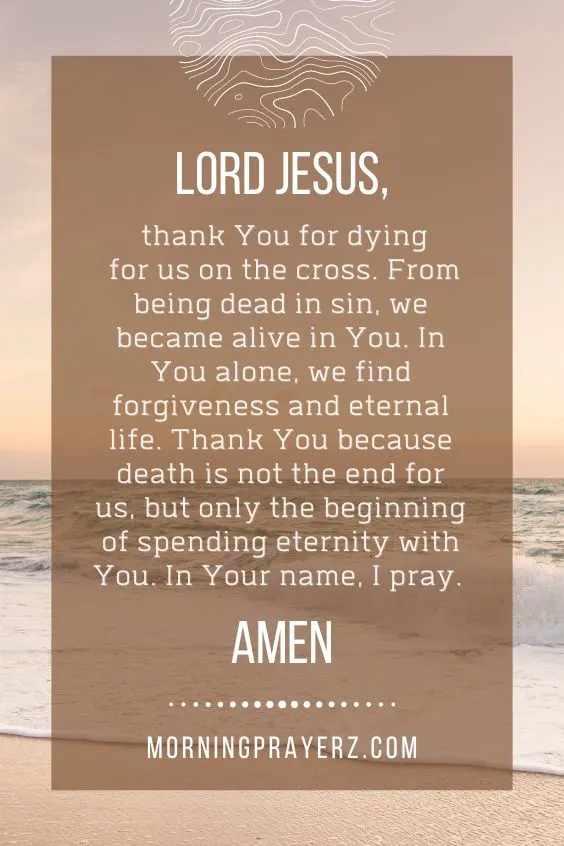 Morning Prayer For Comfort When Facing Death