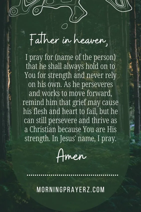 Morning Prayer For Comfort When Someone Dies