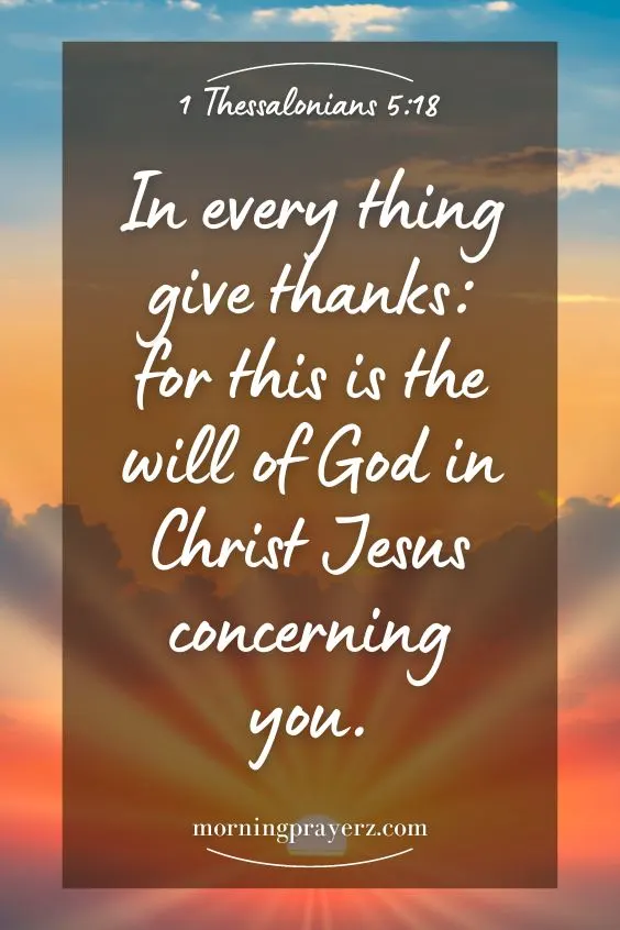 Morning Prayer For Gratitude For A New Week