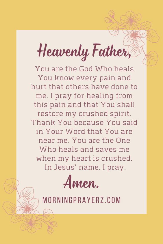 Morning Prayer for Comfort and Healing