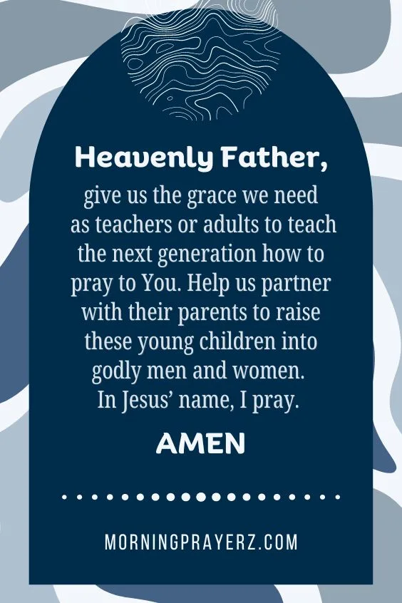 Morning Prayers For Elementary School