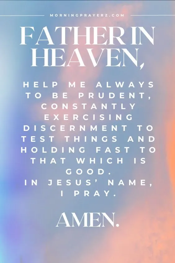 Morning Prayer for Clarity and Discernment