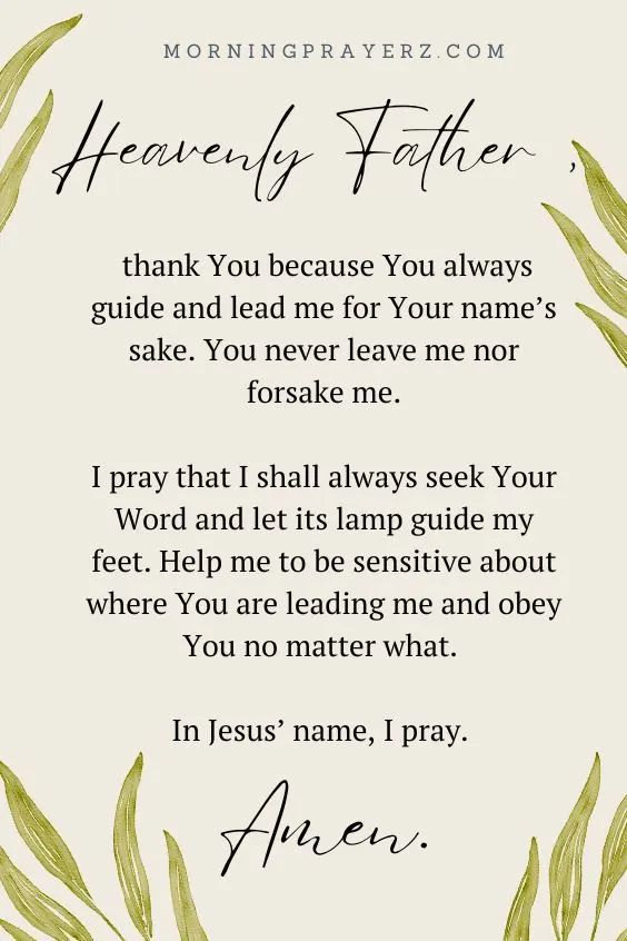 Morning Prayer for Clarity and Guidance