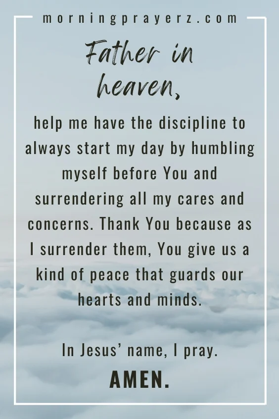 Morning Prayer for Clarity for Today
