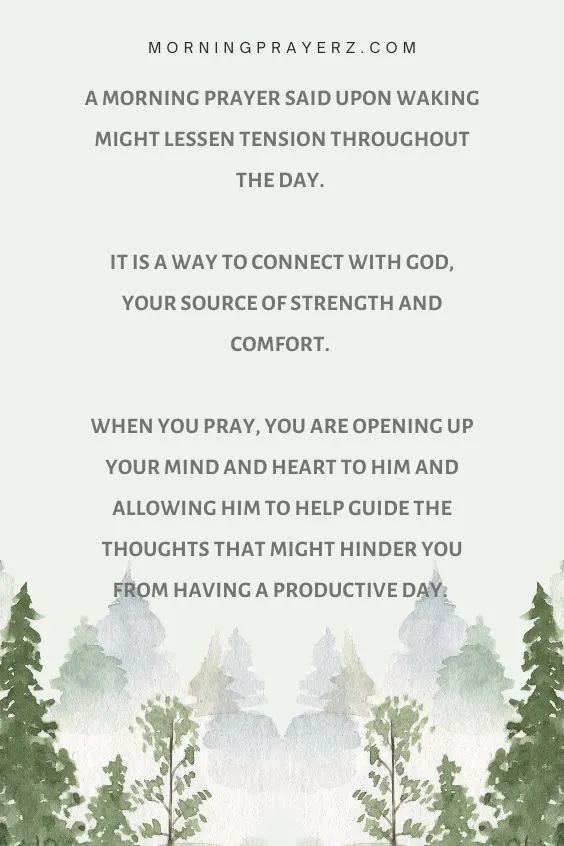Morning Prayer for Anxiety
