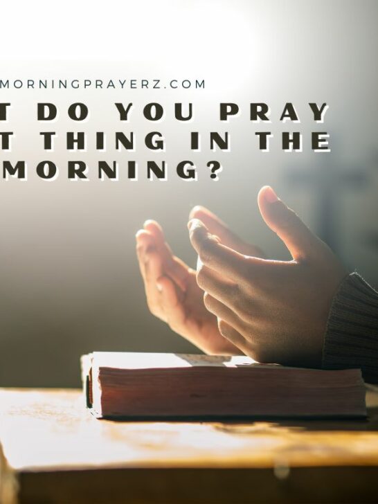 Morning Prayer for School Teachers and Students