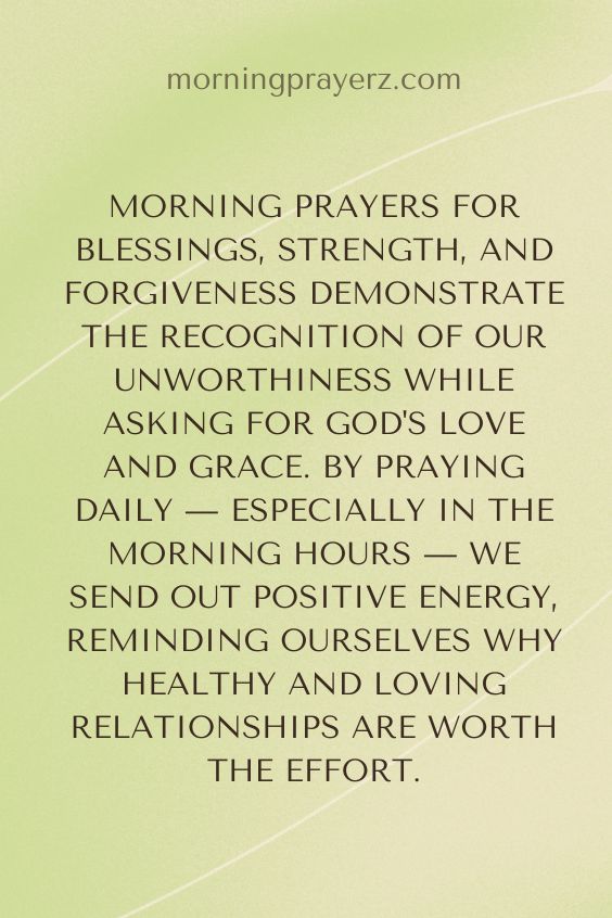 Morning Prayer For A Loved One's Ability To Maintain Healthy Relationships