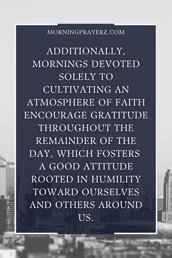 Morning Prayer For A Positive And Productive Week