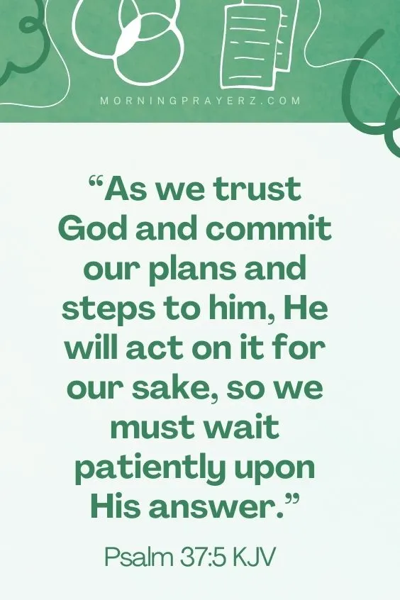 Morning prayer before exam