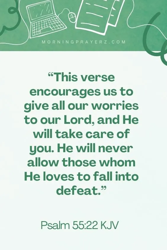 Morning prayer before exam