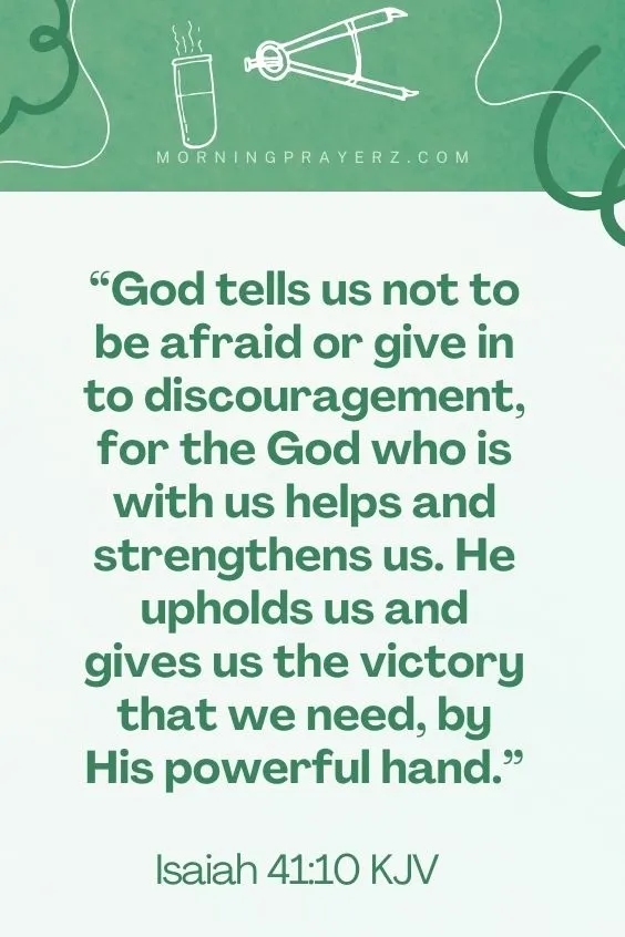 Morning prayer before exam