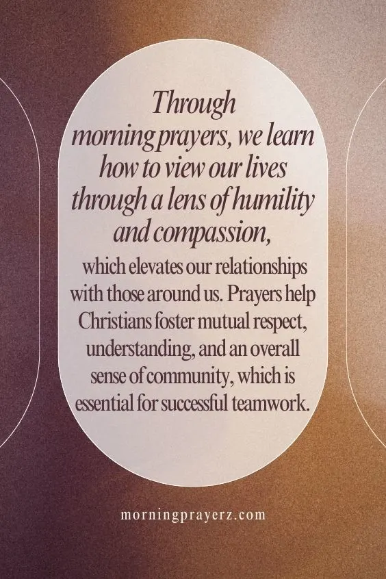 Morning Prayer for Mutual Respect, Understanding, and Support