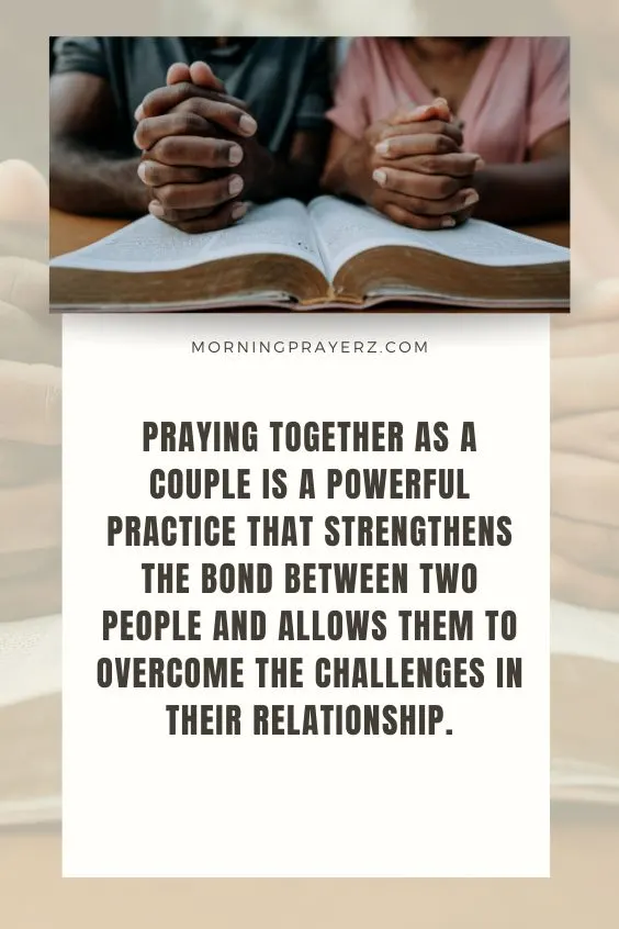 Morning Prayer for Overcoming Challenges and Growing Together as a Couple