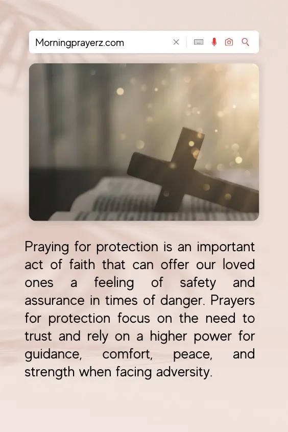 Morning Prayer for a Loved One's Protection from Harm and Danger