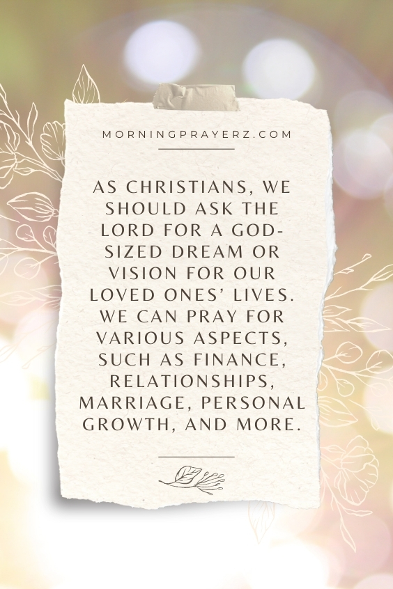 Morning Prayer for a Loved One's Pursuit of Dreams and Aspirations