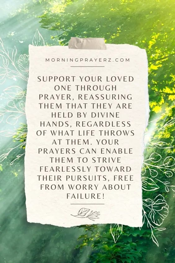 Morning Prayer for a Loved One's Pursuit of Dreams and Aspirations